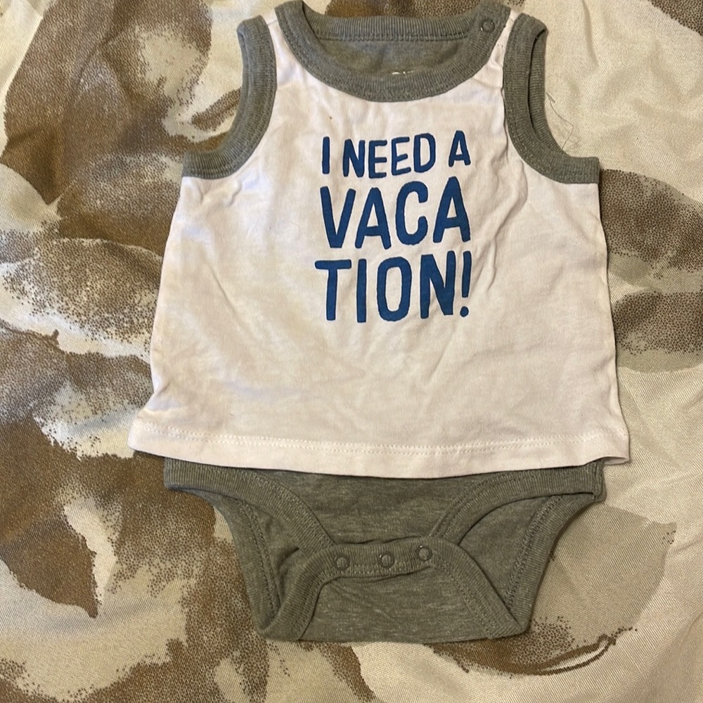Cherokee brand onesie with shorts NWOT